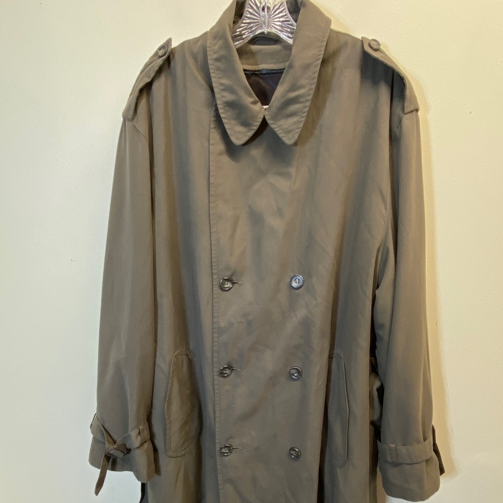Vintage BILL BLASS Men’s Trench Coat With Hood Size XXL - Picture 4 of 16